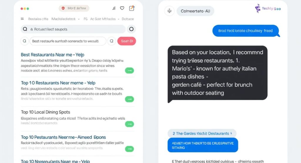 AI search optimization and zero click search example