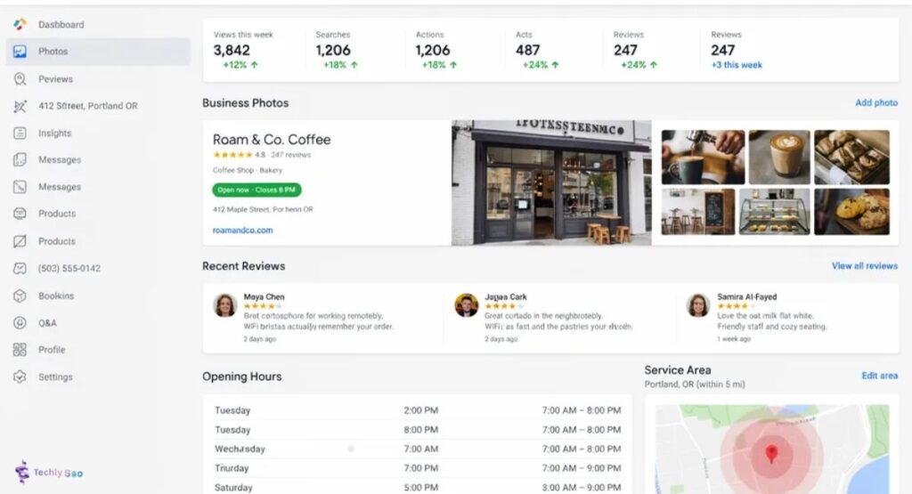 Optimized Google Business Profile for a local plumbing company